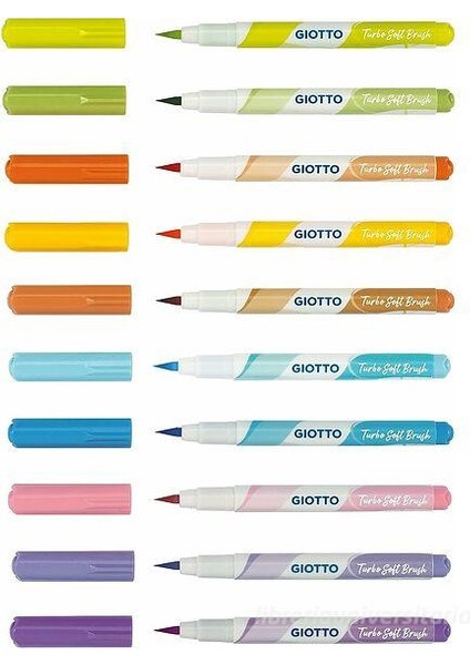 Turbo Soft Brush 10 Pastel Renk