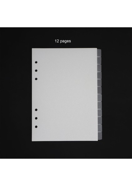 12 Sayfa Stili A6 A6 A5 Pvc Şeffaf Defter Spiral Bağlayıcı Indeks Ayırıcı Sayfa Bölücüler Günlüğü Kitap Sticker Kırtasiye (Yurt Dışından)