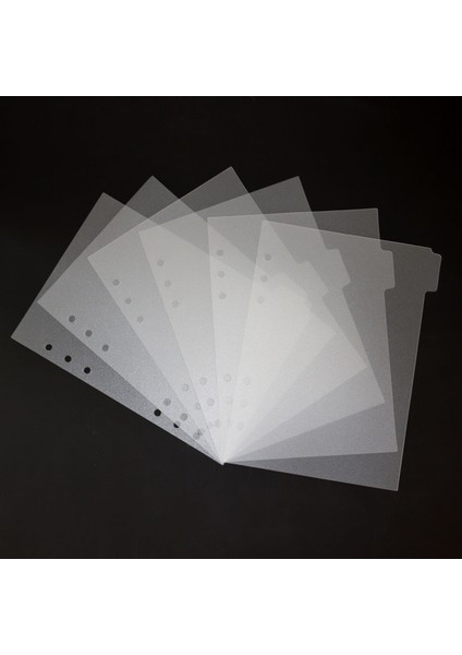 12 Sayfa Stili A6 A6 A5 Pvc Şeffaf Defter Spiral Bağlayıcı Indeks Ayırıcı Sayfa Bölücüler Günlüğü Kitap Sticker Kırtasiye (Yurt Dışından) fırsatları