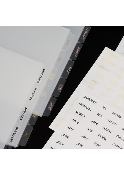 12 Sayfa Stili A6 A6 A5 Pvc Şeffaf Defter Spiral Bağlayıcı Indeks Ayırıcı Sayfa Bölücüler Günlüğü Kitap Sticker Kırtasiye (Yurt Dışından) indirimleri