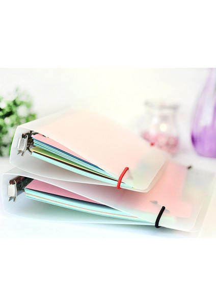 Lazer Kapak Stili A6 Sayfa Kawaii A5 A6 Gevşek Yaprak Defter Dolum Spiral Bağlayıcı Indeks Kağıdı Iç Sayfalar Günlük Planlayıcı Çizgi Izgara Boş Gündem (Yurt Dışından)