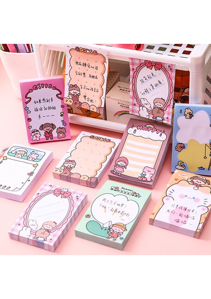 H Tarzı 80 Yaprak Kawaii Mutlu Kedi Kız Bloknot N Kez Yapışkan Notlar Kısa Not Defteri Sevimli Planlayıcısı Çıkartmaları Imi Kırtasiye Aksesuarları (Yurt Dışından) modelleri