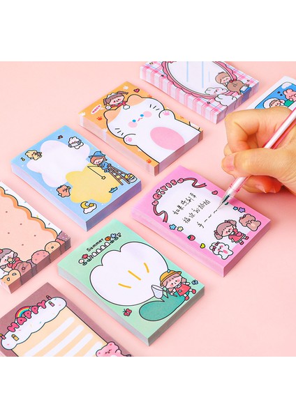 H Tarzı 80 Yaprak Kawaii Mutlu Kedi Kız Bloknot N Kez Yapışkan Notlar Kısa Not Defteri Sevimli Planlayıcısı Çıkartmaları Imi Kırtasiye Aksesuarları (Yurt Dışından) fırsatları