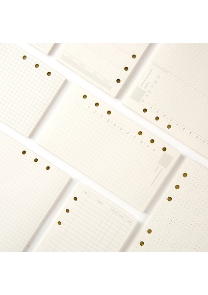 No.4 Tarzı A5 A5 A6 A7 Gevşek Yaprak Defter Dolum Spiral Bağlayıcı Planlayıcı Iç Sayfa Kağıt Içi Mandıra Haftalık Aylık Plan Yapılacaklar Çizgi Nokta Izgarası (Yurt Dışından)