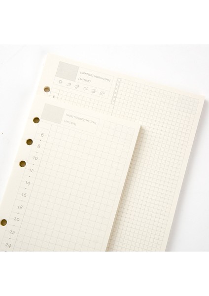 No.4 Tarzı A5 A5 A6 A7 Gevşek Yaprak Defter Dolum Spiral Bağlayıcı Planlayıcı Iç Sayfa Kağıt Içi Mandıra Haftalık Aylık Plan Yapılacaklar Çizgi Nokta Izgarası (Yurt Dışından)