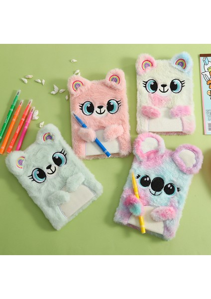 Stil 11 Stil A5 Sevimli Kedi Defter Kilitli Kawaii Unicorn Günlüğü Dergisi A5 Gündem Planlayıcısı Organizatör Harika Peluş Not Defteri Okul Sketchbook (Yurt Dışından)