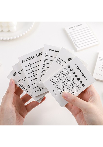 Bir Stil 50 Yaprak Kısa Notlar Yazı Pedleri Scarpbook Mesaj Notları Not Defterleri Chesk Yapılacaklar Listesi Not Kırtasiye Ofis Okul Malzemeleri (Yurt Dışından) fiyatları