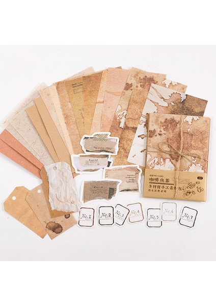 B Tarzı 30 Yaprak Retro Çiçek Mesajı Dekoratif Scrapbooking Kağıtları Seyahat Dergisi Dıy Dekorasyon El Sanatları Malzemesi Için (Yurt Dışından)