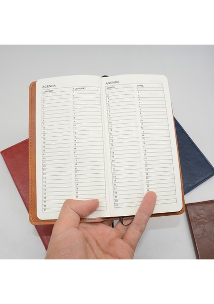Siyah Stil A6 Ajanda U Deri Defter A6 Haftalık Planlayıcı Cuaderno Binder Libreta Not Defteri Günlüğü Cahier Ofis Aksesuarları Planificador (Yurt Dışından)