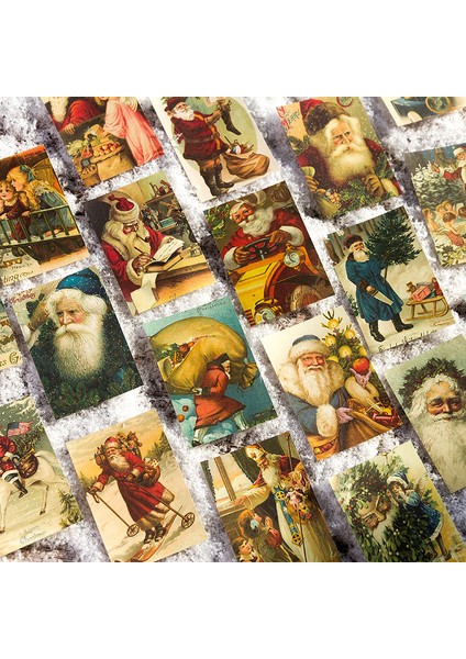 E Stili Eets Noel Partisi Retro Malzeme Kitap Bloknot Mesaj Notları Dekoratif Kırtasiye Scrapbooking Günlüğü Albümü Etikel (Yurt Dışından) fırsatları