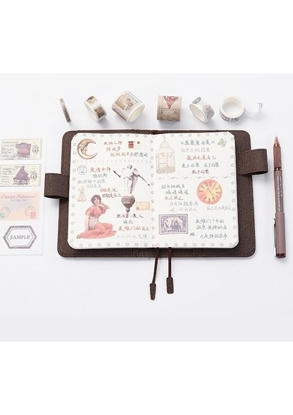 A6 Iskoçya Çizgi Stili Retro Kumaş Defter Programı Dergi Günlüğü Kapağı A5 A6 Planlayıcısı Boş Izgara Çizgi Kağıdı Püskül Defter Çantası Okul Kırtasiye (Yurt Dışından)