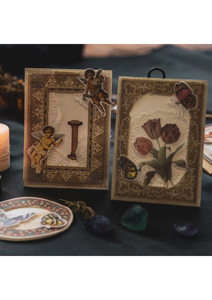 E Stili Dimeets Retro Bahçe Serisi Bloknotlar Dıy Mermi Günlük Tutma Dekorasyon Postmark Yaratıcı Okul Malzemeleri Kırtasiye (Yurt Dışından) fırsatları