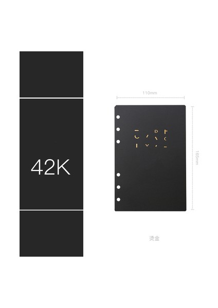 Haki Stili A5 A6 Hafif Lüks Ofis Iş Yüksek Dereceli Toplantı Gevşek Yaprak Bağlayıcı Spiral Defter 6 Delikli Metal Toka Günlük Planlayıcısı Gündem (Yurt Dışından)