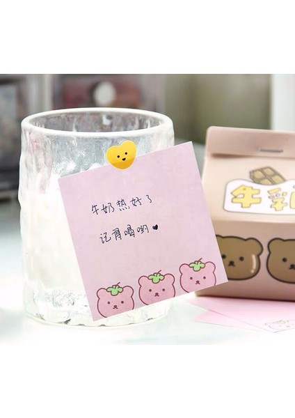 Pembe Süt Tarzı Sharkbang Kawaii Süt Ayı Eets Bloknot Notları Yapılacaklar Listesi Paperlaria Günlük Kontrol Listesi Not Defteri Okul Ofis Kırtasiye (Yurt Dışından) modelleri
