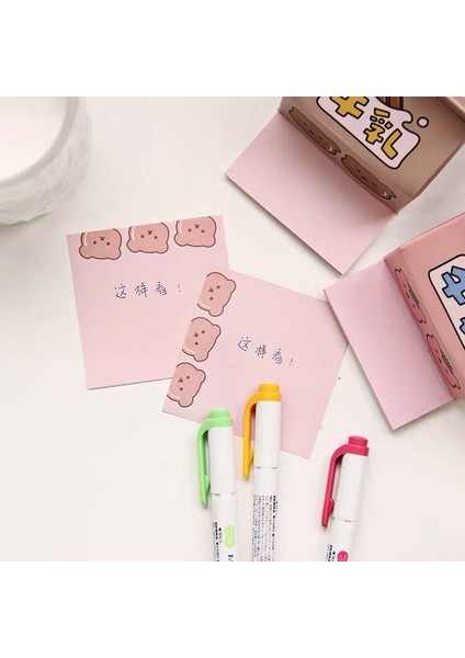 Pembe Süt Tarzı Sharkbang Kawaii Süt Ayı Eets Bloknot Notları Yapılacaklar Listesi Paperlaria Günlük Kontrol Listesi Not Defteri Okul Ofis Kırtasiye (Yurt Dışından) fırsatları