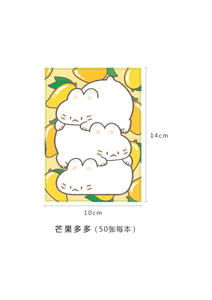 B Tarzı 50 Yaprak Kawaii Küçük Kedi Bloknot Sevimli Kırtasiye N Kez Yapışkan Notlar Taşınabilir Not Defteri Okul Ofis Tedarik Papeleria (Yurt Dışından)