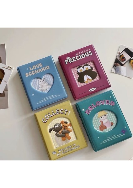 Bir Stil 14CMX11,5CM Mınkys Kawaotocards Toplamak Kitap Fotoğraf Saklama Kitap Witticker Hediye Okul Kırtasiye (Yurt Dışından) indirimleri