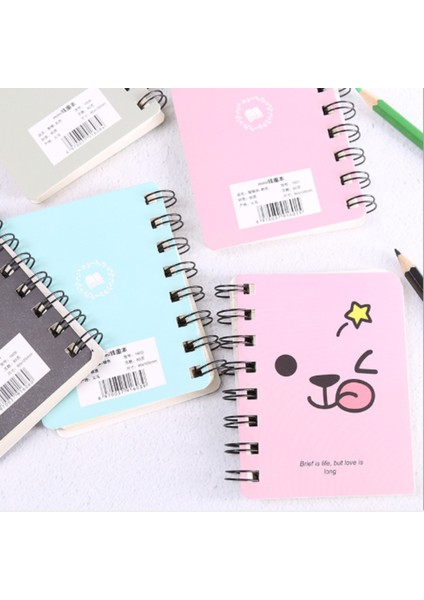 Erik Tarzı Diğer Ute Kawaii Karikatür Bobin Yaratıcı Küçük Defter Küçük Taze Taşınabilir Mini Not Defteri Kırtasiye Kitap Öğrenci Çocuk Hediyeler (Yurt Dışından) modelleri