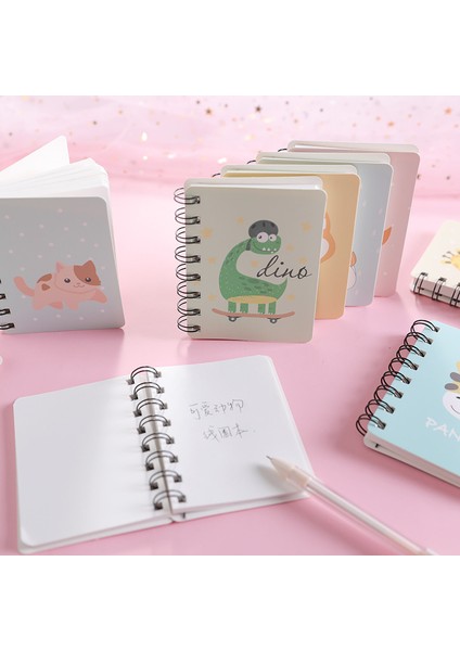 No.20 Tarzı A7 Kawaii Halka Binder Spiral Defter A7 Sevimli Hayvan Yazma Pedleri Mini Cep Kitabı Çizim Kore Kırtasiye Okul Malzemeleri Için (Yurt Dışından) fırsatları