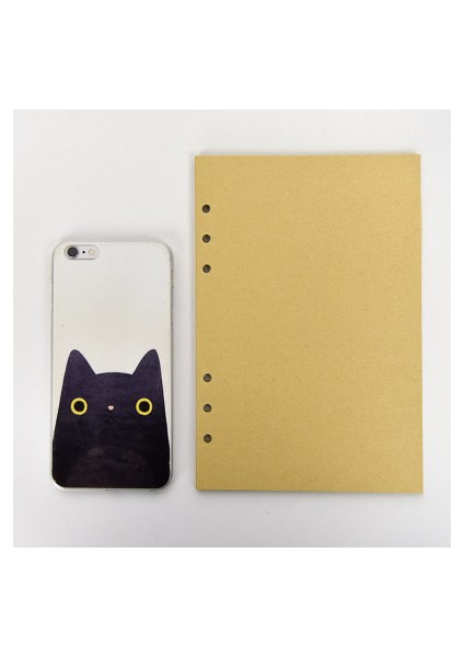 Zanaat Boş Stil A5 Sayfa Kawaii A5 A6 Gevşek Yaprak Defter Dolum Spiral Bağlayıcı Indeks Kağıdı Iç Sayfalar Günlük Planlayıcı Çizgi Izgara Boş Gündem (Yurt Dışından)