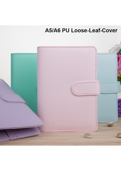 Takvim Stili A5 Sharkbang A5A6 Pu Acıbadem Kurabiyesi Gevşek Yapraklı Kapak Bağlayıcı Süt Defterleri Sert Kapak Dolum Dergisi Gezginler Deri Defter Parçaları (Yurt Dışından)