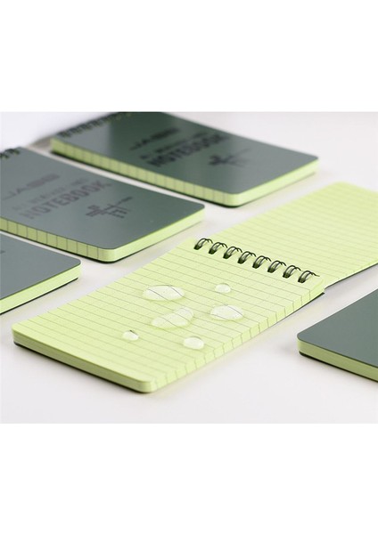 B-12X7CM Stili Su Geçirmez Not Defteri Mini Dizüstü Açık Kamp Yazı Kağıdı Taktik Bloknot Yapılacaklar Listesi Pvc Kapak Bobin Yağmurda Not Defteri Yeni (Yurt Dışından) indirimleri