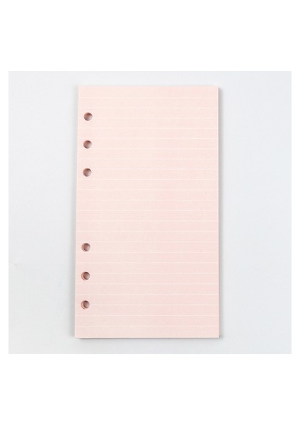 Pembe Çizgi Stili A6 40 Yaprak A5 A6 6 Halkalı Klasör Gevşek Yapraklı Defter Renkli Dolum Kağıdı El Kitabı Iç Sayfalar Iç Çekirdek Kawaii Kırtasiye (Yurt Dışından)
