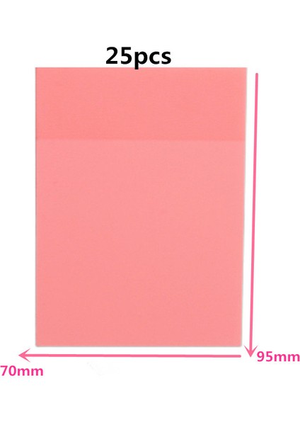 25 Adet Açık Pembe Tarzı Yeni Renkli Sayfalar Kendinden Yapışkanlı Bloknot Yapışkan Notlar Imi Nokta It Marker Memo Sticker Kağıt Ofis Okul Malzemeleri (Yurt Dışından)
