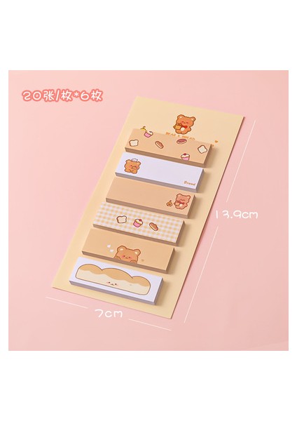 No.3 Tarzı Eetsset Ins Tarzı Karikatür Hayvanlar Kendinden Yapışkanlı Yapışkan Notlar Bloknot Yapılacaklar Listesi Planlayıcısı Sticker Sevimli Kırtasiye Hediye (Yurt Dışından)