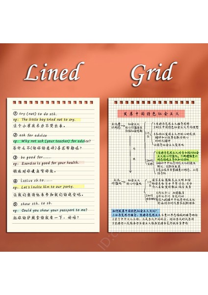 A5 Beyaz Çizgili Stil Defterler A5B5,80SHEETS Okul Ofisi Için Kağıt Izgara Kitap Yazma, Damalı Planlayıcı Not Defterleri Gündem Flipbook (Yurt Dışından)