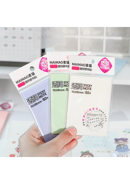 Haki Stili 50 Sheetspack Şeffaf Bloknot Su Geçirmez Yapışkan Not Yaratıcı Günlük Yapılacaklar Listesi Kağıt Okul Ofis Kırtasiye Malzemeleri (Yurt Dışından) fiyatları