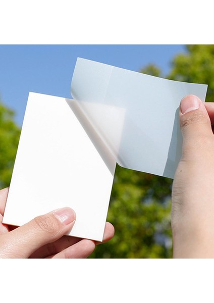 Haki Stili 50 Sheetspack Şeffaf Bloknot Su Geçirmez Yapışkan Not Yaratıcı Günlük Yapılacaklar Listesi Kağıt Okul Ofis Kırtasiye Malzemeleri (Yurt Dışından) fırsatları