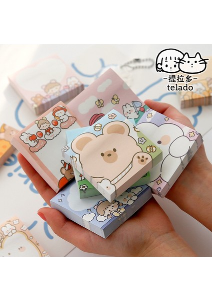 B Tarzı Eets Tereyağı Tavşan Günlüğü Yapışkan Mesaj Notları Bloknot Günlüğü Sabit Pullar Karalama Defteri Dekoratif Kawaii N Kez Yapışkan (Yurt Dışından) modelleri