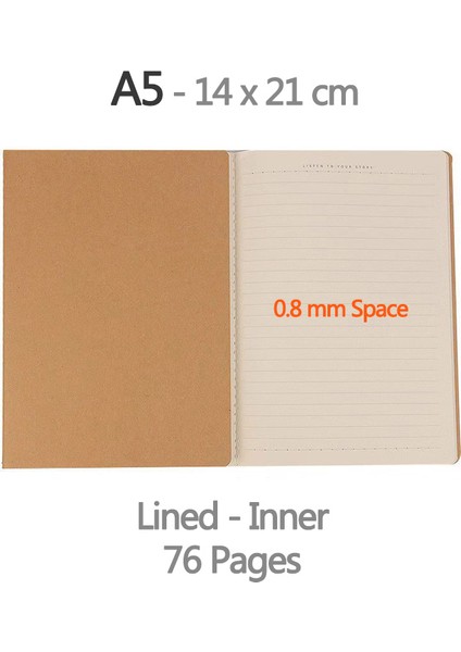 Hakikapak-Astarlı Stil A5 Kraft Kağıt Kapak Defter Eski A5 Günlüğü Blankgridlined Isteğe Bağlı Etages Sketchbook Günlüğü Okul Malzemeleri (Yurt Dışından)