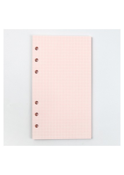 Pembe Izgara Stili A6 40 Yaprak A5 A6 6 Halkalı Klasör Gevşek Yapraklı Defter Renkli Dolum Kağıdı El Kitabı Iç Sayfalar Iç Çekirdek Kawaii Kırtasiye (Yurt Dışından)