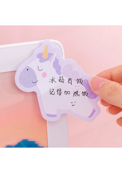 No.2 Tarzı Unicorn Yeşil Mavi Kendinden Yapışkanlı Bloknot Notları Imi Okul Ofis Tedarik (Yurt Dışından)