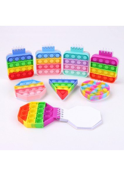 Mini Defter O Tarzı Mini Kawaii Dizüstü Bilgisayarını Pop Kabarcık Fidget Duyusal Defterler Kolay Taşıma Noel Festivali Için Not Defterleri Öğrenci Okul Hediyesi (Yurt Dışından)