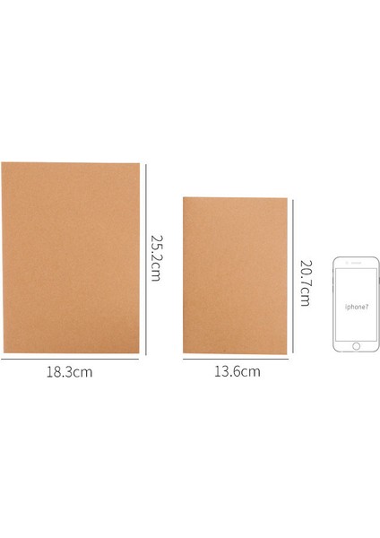 H Tarzı 40 Yaprak Öğrenci B5 A5 Gevşek Yapraklı Defter Kalın Kraft Kağıt Matematik Kompozisyon Sınıfı Not Defteri Kırtasiye Planlayıcı Kitap (Yurt Dışından)