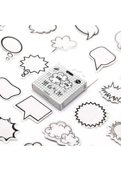 NO.286 Stili Et Studenthood Siyah ve Beyaz Kabarcık Bloknot Yapışkan Notlar Not Defteri Kırtasiye Not Kağıdı Çıkartmalar Okul Malzemeleri (Yurt Dışından) modelleri