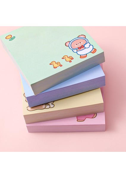 C Stili ve Sevimli Çizgi Ayı Yapışkan Mesaj Notları Bloknot Günlüğü Sabit Pullar Karalama Defteri Dekoratif Kawaii N Kez Yapışkan (Yurt Dışından)