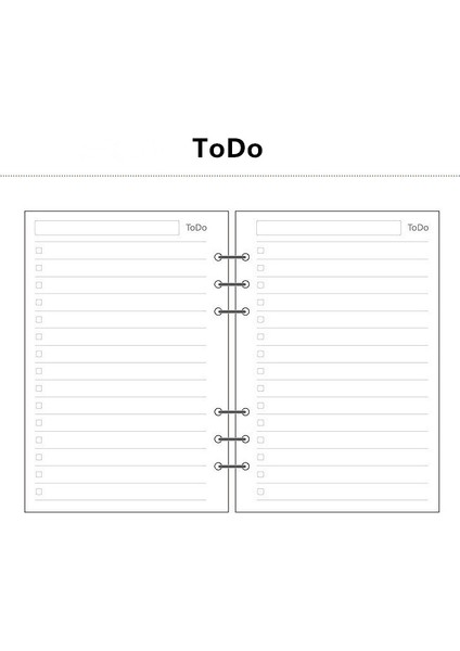 Yapılacaklar Stili A5 A5 A6 A7 Gevşek Yaprak Defter Dolum Spiral Bağlayıcı Planlayıcı Iç Sayfa Kağıt Içi Mandıra Haftalık Aylık Plan Yapılacaklar Çizgi Nokta Izgarası (Yurt Dışından)