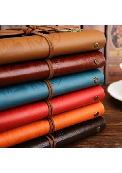 Turuncu Tarzı Büyük 165X220MM Vintage Gezginler Defter Günlüğü Not Defteri Pu Deri Spiral Edebiyat Not Defteri Kağıt Dergi Planlayıcıları Okul Kırtasiye Hediye (Yurt Dışından) indirimleri