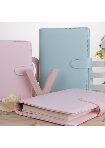 2 Adet Kart Çanta Stili A5 Sharkbang A5A6 Pu Acıbadem Kurabiyesi Gevşek Yapraklı Kapak Bağlayıcı Süt Defterleri Sert Kapak Dolum Dergisi Gezginler Deri Defter Parçaları (Yurt Dışından)