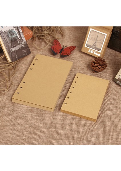 Cetvel 1 Adet Tarzı A5 2022 Kraft Line A5 A6 Gevşek Yaprak Defter Dolum Spiral Bağlayıcı Indeks Kağıdı Iç Sayfalar Günlük Planlayıcı Çizgi Izgara Boş Gündem (Yurt Dışından)