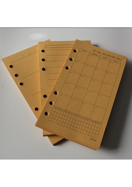 Cetvel 1 Adet Tarzı A5 2022 Kraft Line A5 A6 Gevşek Yaprak Defter Dolum Spiral Bağlayıcı Indeks Kağıdı Iç Sayfalar Günlük Planlayıcı Çizgi Izgara Boş Gündem (Yurt Dışından)