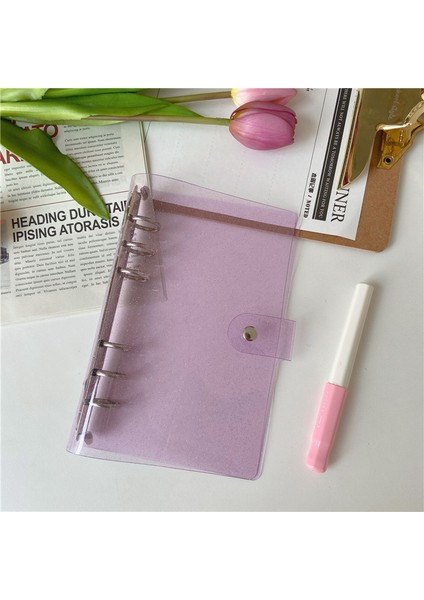 Işıltılı Mor Tarzı A6 Mınkys A7A6A5 Gül Altın Mor Mavi Glittery Bling Binder Defter Kapağı Günlüğü Gündem Planlayıcısı Bullet Kapak Okul Kırtasiye (Yurt Dışından)
