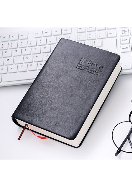 Beyaz Stil Retro Deri Defter Kalın Kağıt Incil Günlüğü Kitap Not Defteri Yeni Boş Haftalık Plan Yazma Defterler Ofis Okul Malzemeleri (Yurt Dışından)