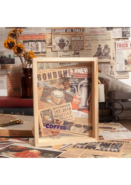 F Stili Dimeets Gazete Serisi Çift Taraflı Malzeme Kağıt Retro El Gözyaşı Kağıt Dıy Imi Deco Bullet Dergiler Scrapbooking (Yurt Dışından) fırsatları