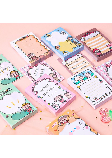 Bir Stil 80 Yaprak Kawaii Mutlu Kedi Kız Bloknot N Kez Yapışkan Notlar Kısa Not Defteri Sevimli Planlayıcısı Çıkartmaları Imi Kırtasiye Aksesuarları (Yurt Dışından) fiyatları