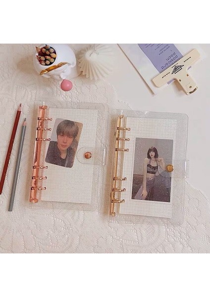 A5 4 Izgara Çanta Stili A5 Mınkys A7A6A5 Gül Altın Mor Mavi Glittery Bling Binder Defter Kapağı Günlüğü Gündem Planlayıcısı Bullet Kapak Okul Kırtasiye (Yurt Dışından)